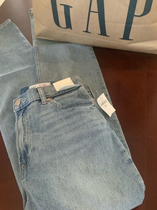 GAP Women’s 90s Straight high rise jeans-31-12tall new with tags - Picture 2 of 5